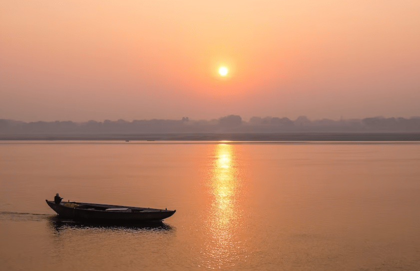 Sunrise Points in India(Varanasi Ghats, Uttar Pradesh)