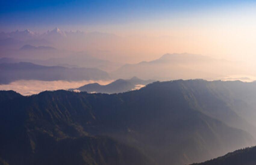 Sunrise Viewpoint in Kausani, Uttarakhand